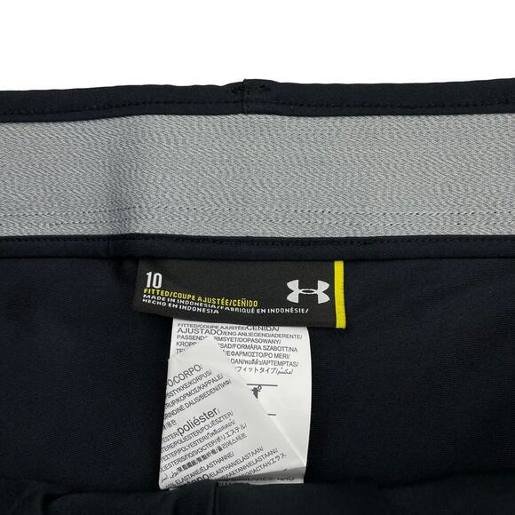 NWT UNDER ARMOUR Women's Links Woven Golf Skort Sz 10 Black - Picture 5 of 8